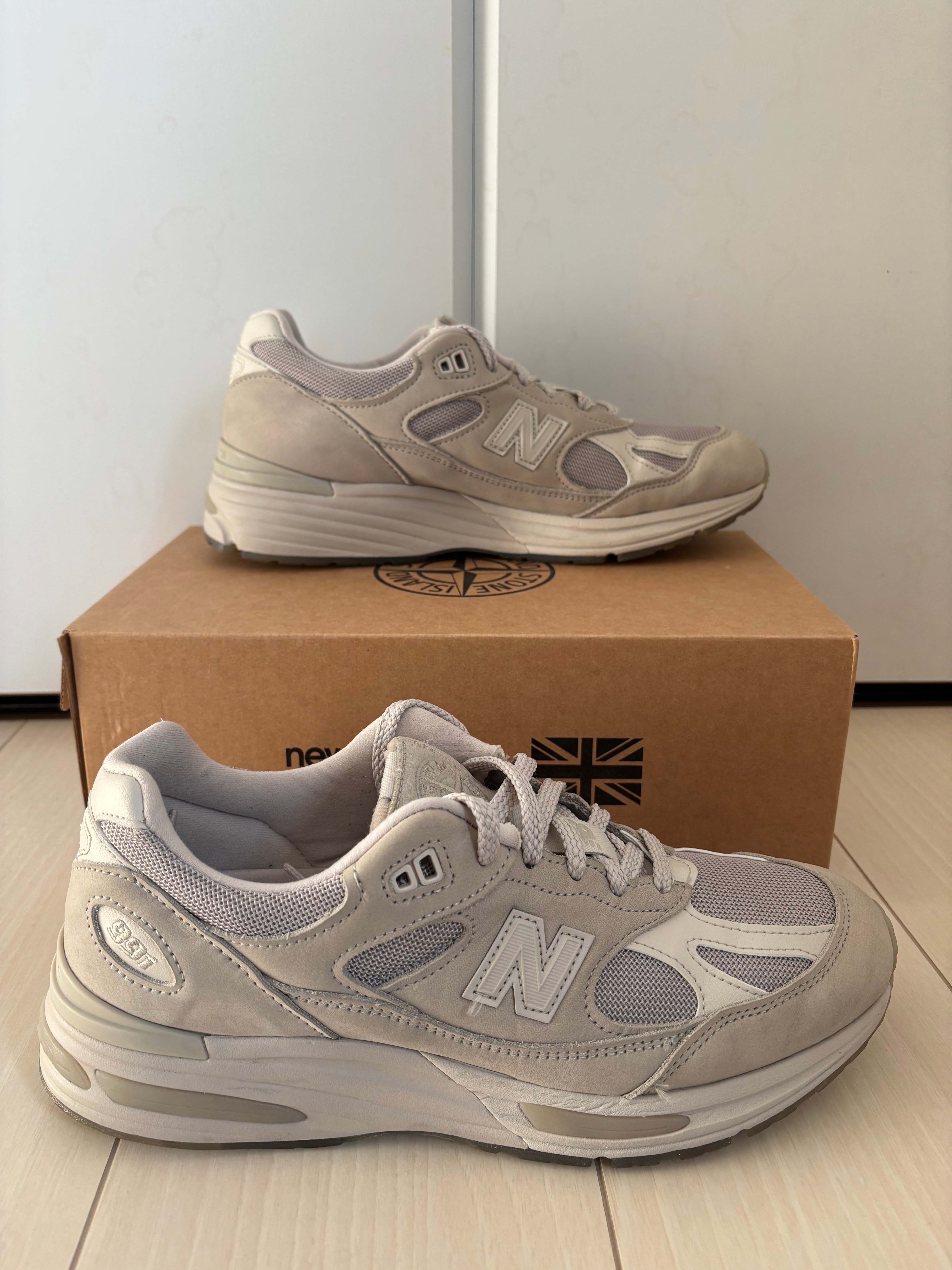 Stone Island × New Balance 991V2 Ghost "Beige"