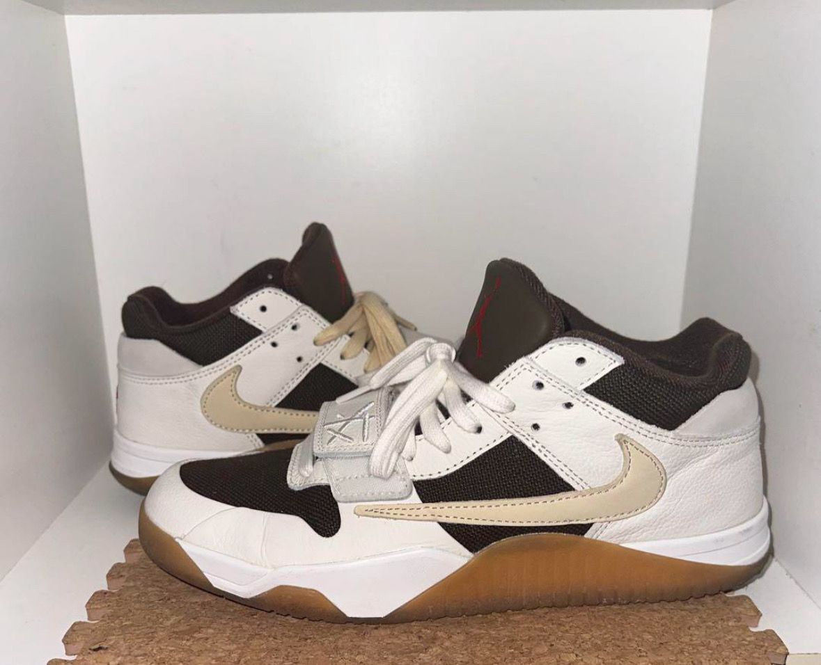 Travis Scott × Nike Jordan Jumpman Jack TR "Sail and Dark Mocha"