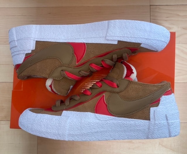 SACAI × NIKE BLAZER LOW "BRITISH TAN"