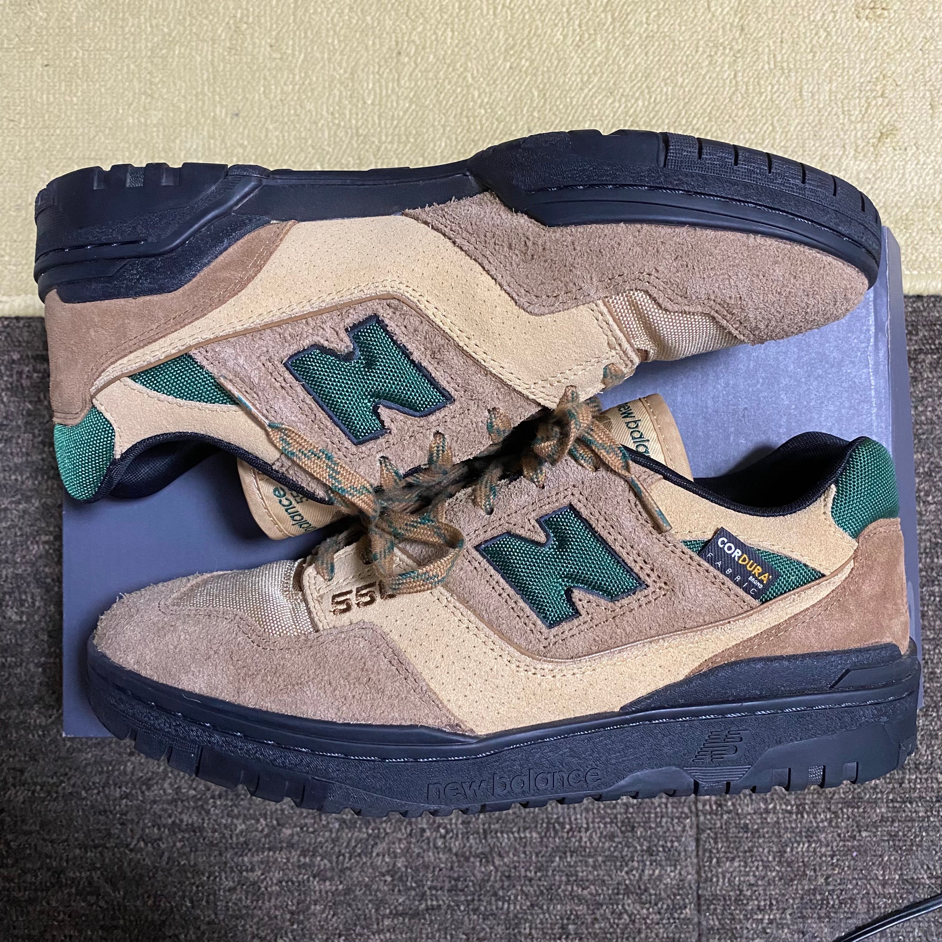 size? × New Balance 550 Cordura Pack "Light Brown/Green"