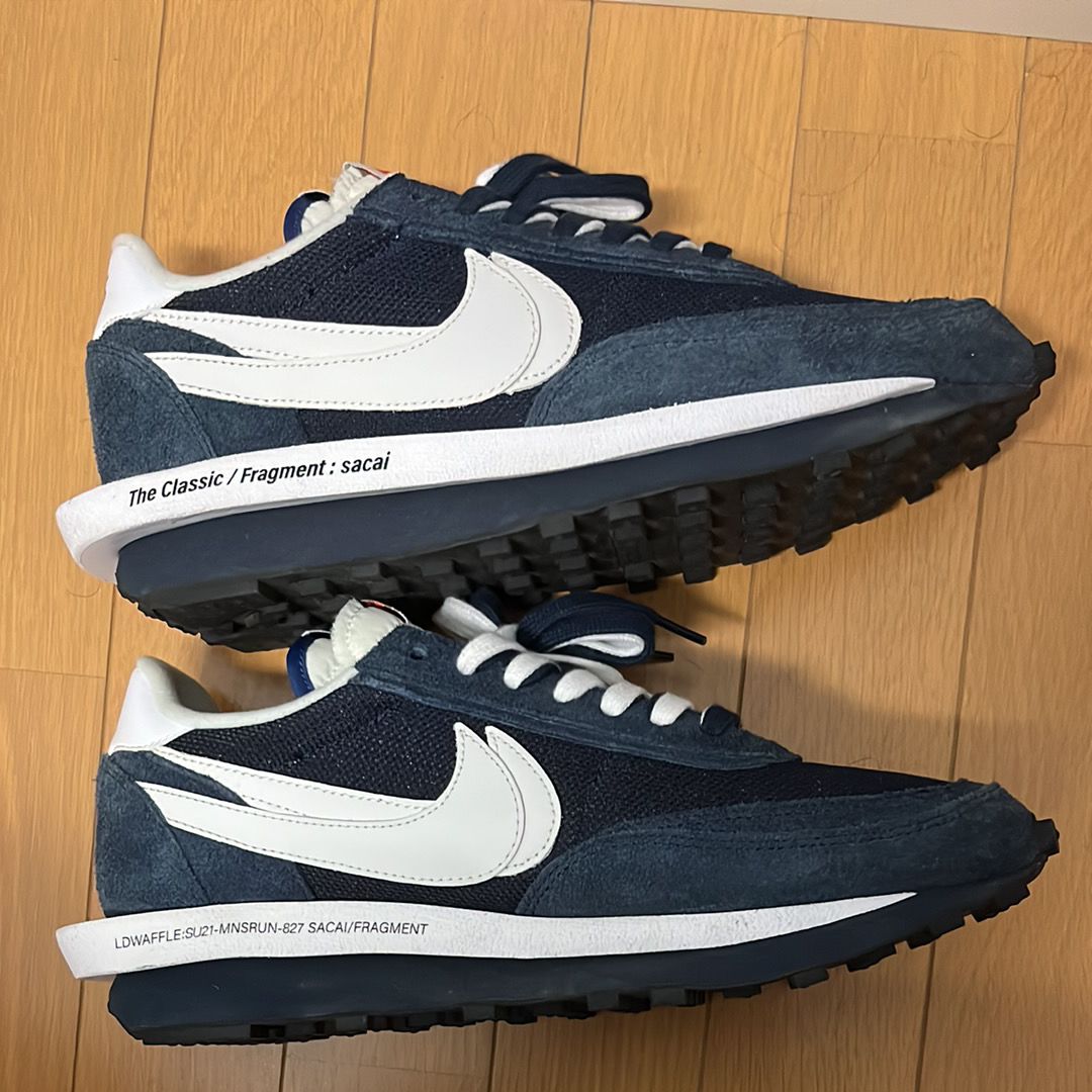 Fragment × sacai × Nike LD Waffle "Blackended Blue"