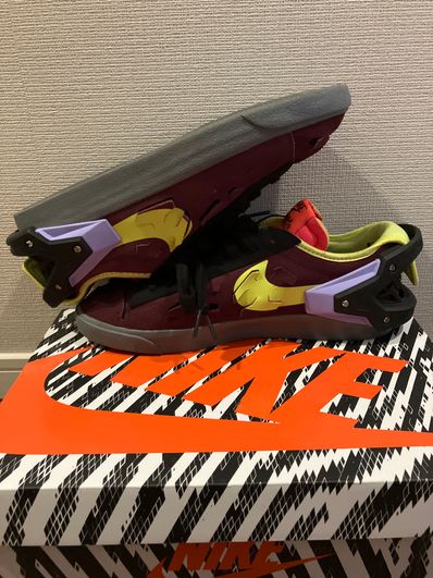 ACRONYM × Nike Blazer Low "Night Maroon"