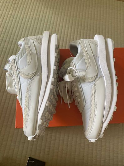 sacai × Nike LDV Waffle "Triple White"