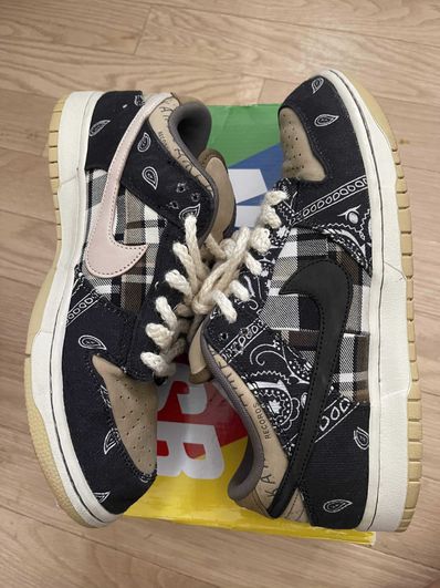 Travis Scott × Nike SB Dunk Low "Black/Parachute Beige"