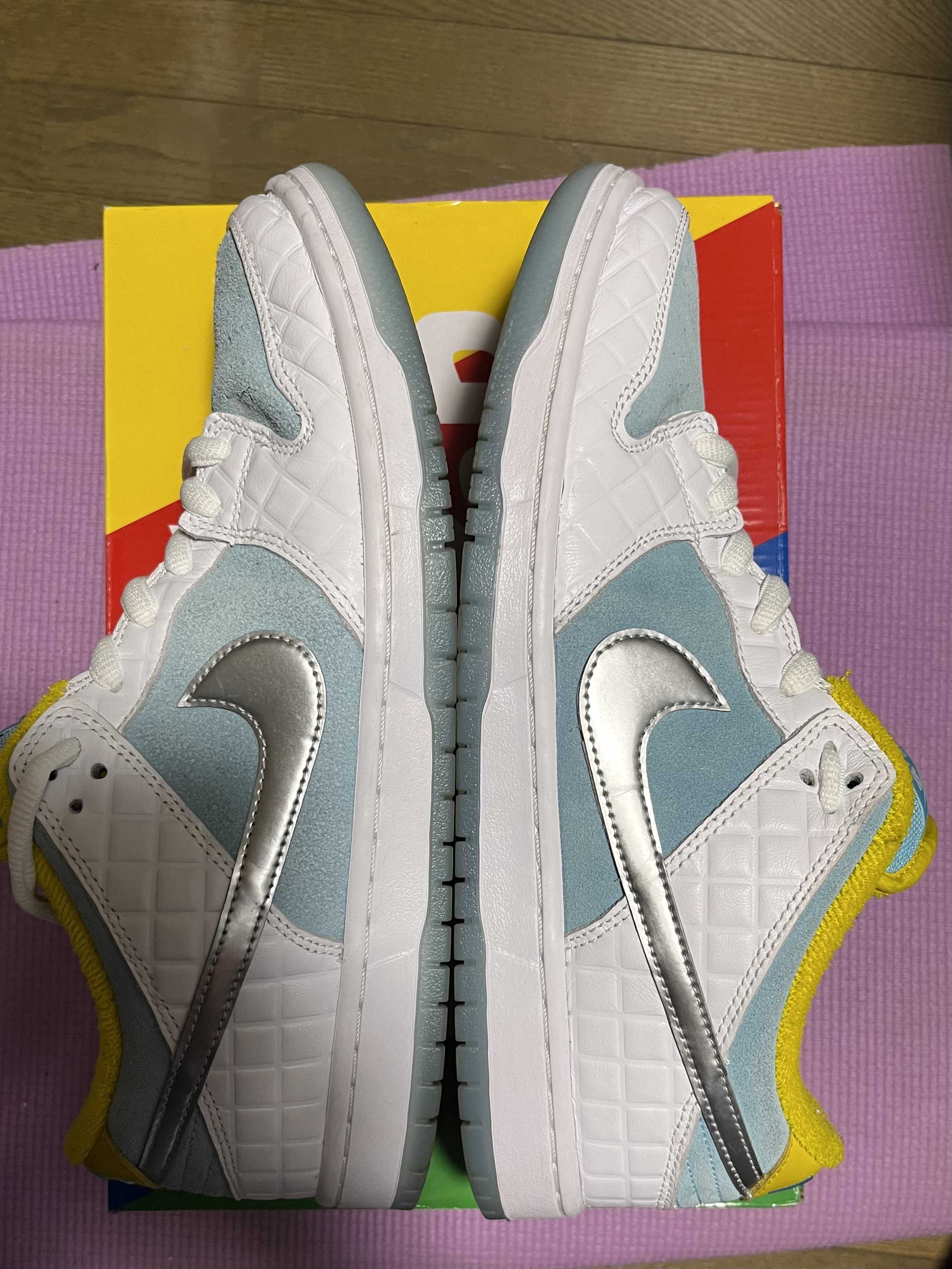 FTC × Nike SB Dunk Low "White/Blue"