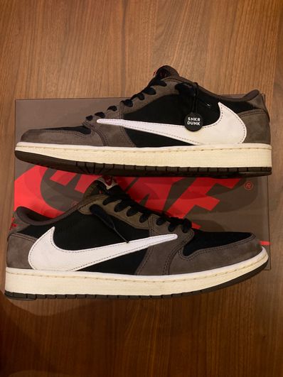 Travis Scott × Nike Air Jordan 1 Low OG SP-T "Black/Dark Mocha"