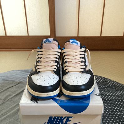 Travis Scott × fragment design × Nike Air Jordan 1 Low OG SP "Military Blue"