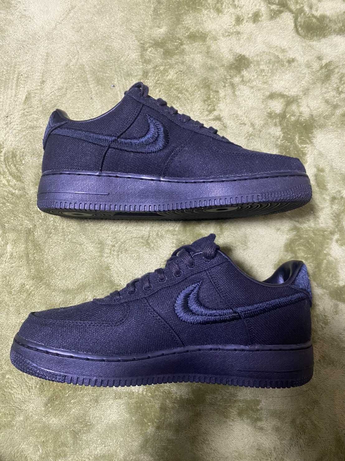 Stussy × Nike Air Force 1 Low "Triple Black"