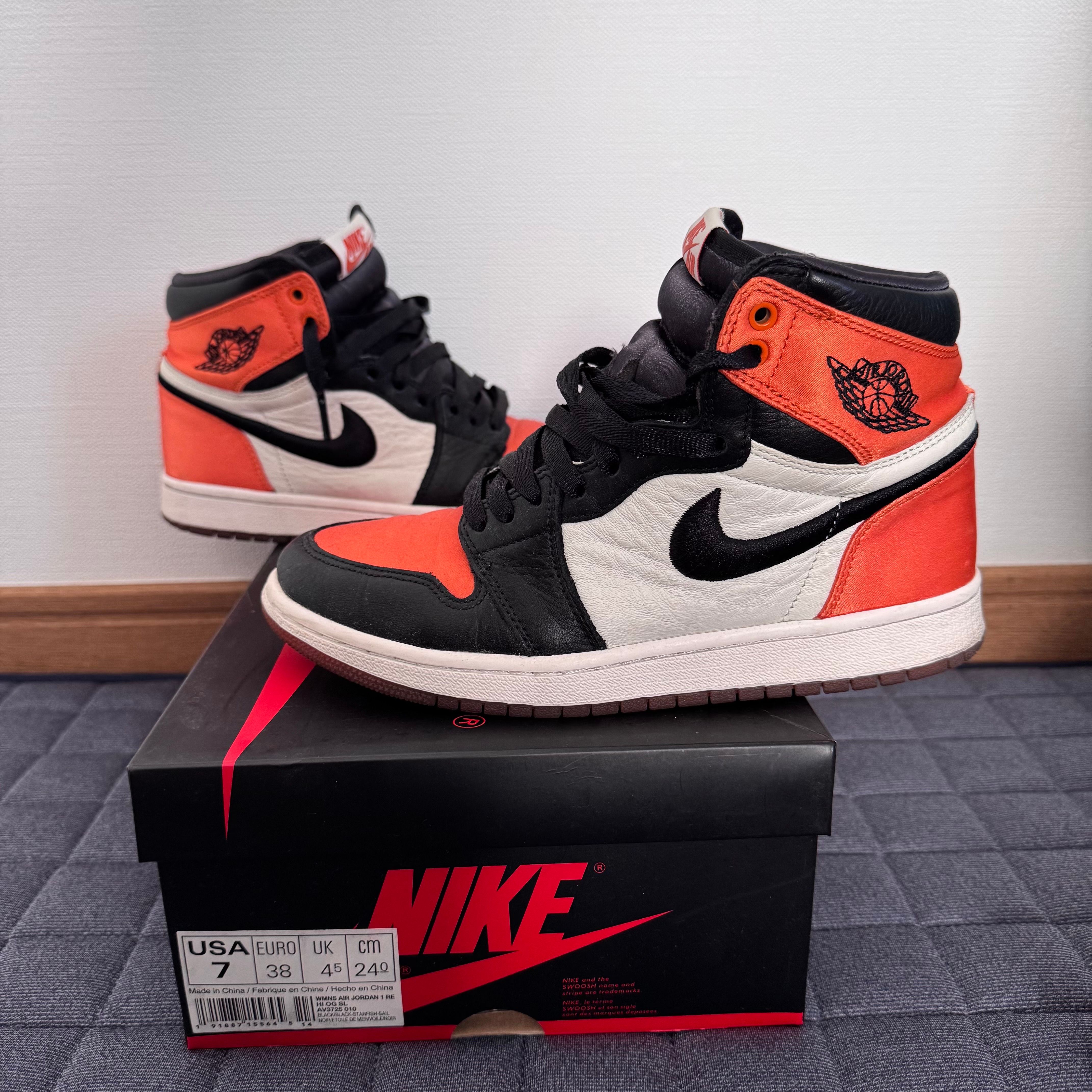 Nike Women's Air Jordan 1 High "Satin Shattered Backboard"