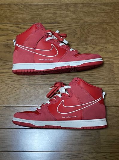 NIKE DUNK HIGH SE FIRST USE "UNIVERSITY RED"