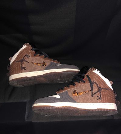 Bodega × Nike Dunk High "Legend Fauna Brown"