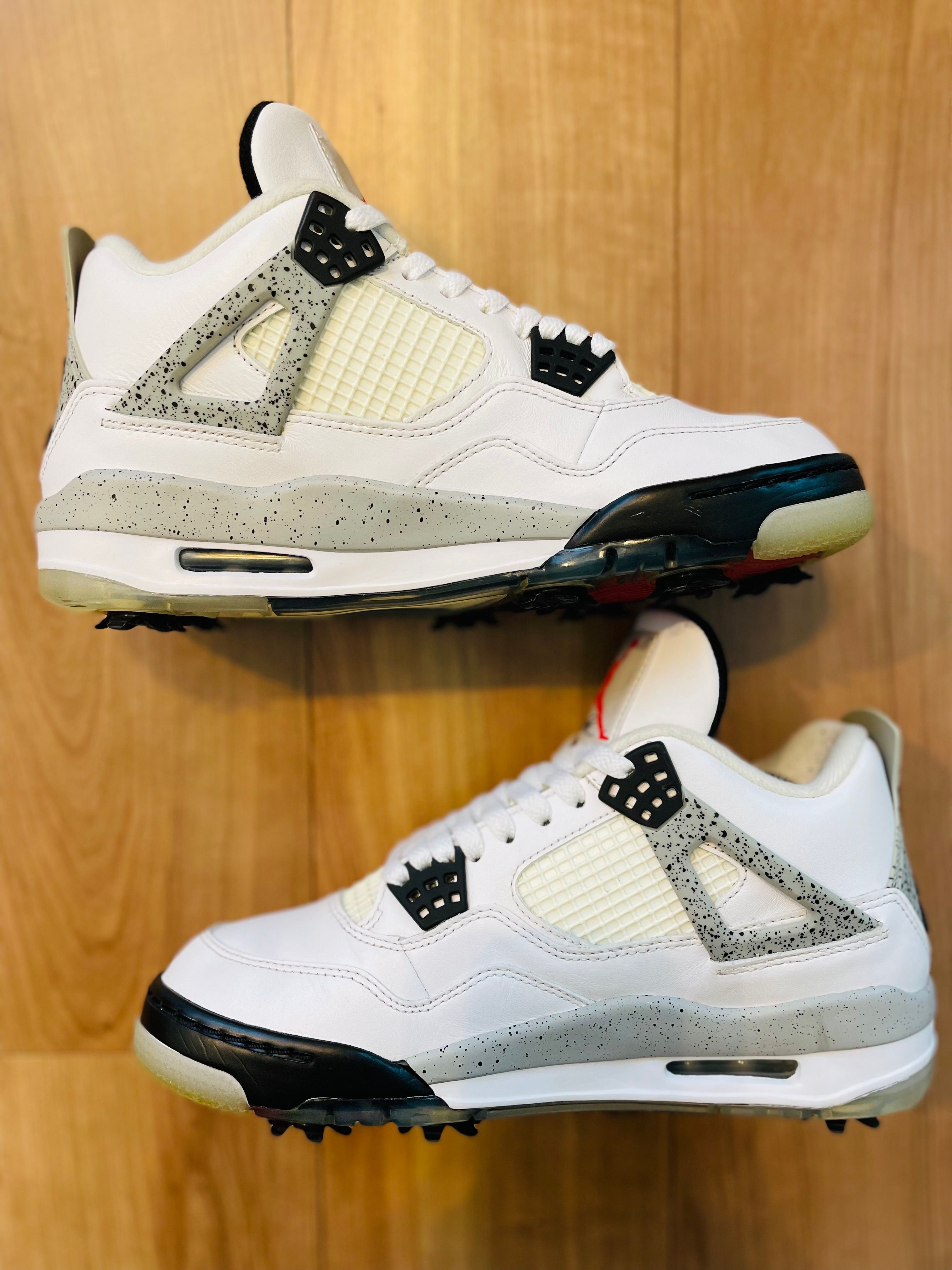 NIKE GOLF AIR JORDAN 4 "WHITE CEMENT"