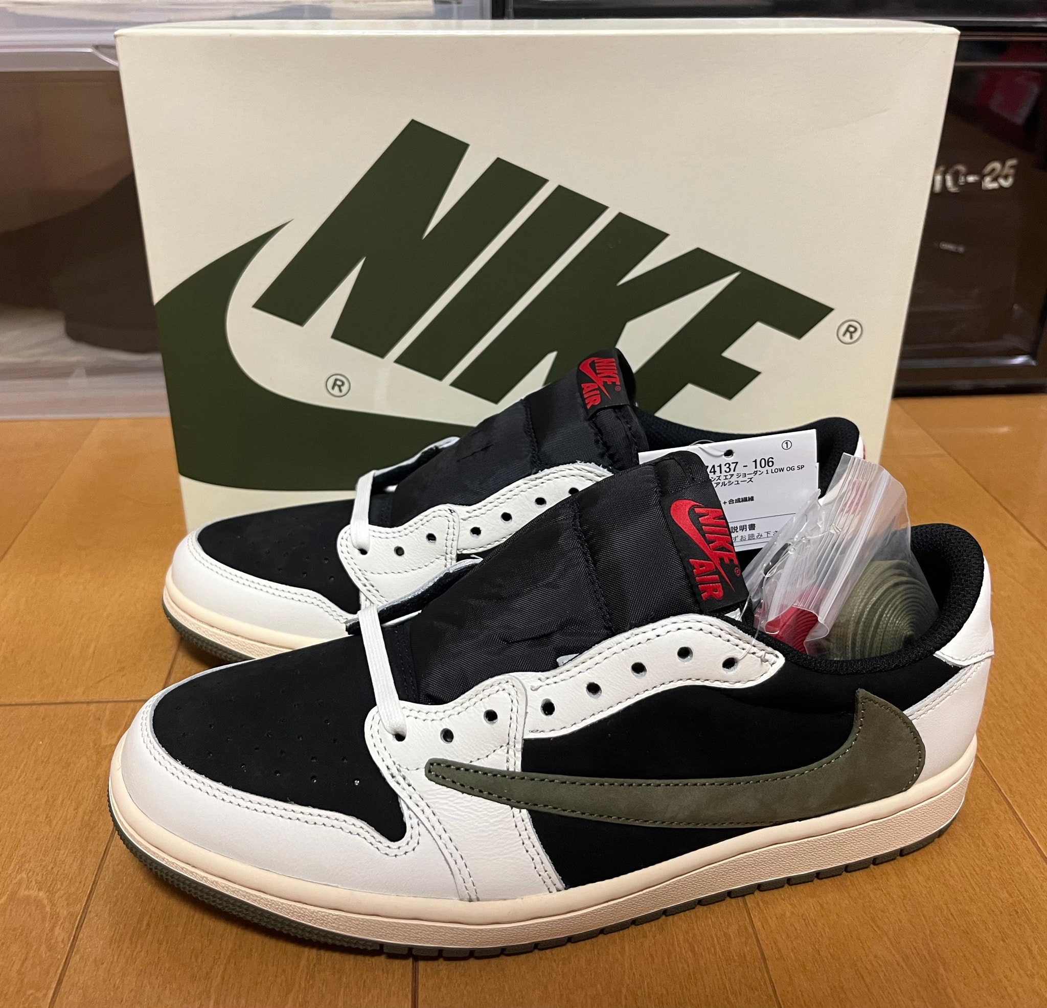Travis Scott × Nike Women's Air Jordan 1 Low OG "Medium Olive"