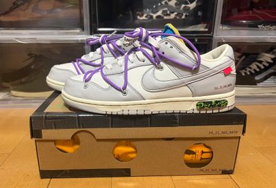 Off-White × Nike Dunk Low "Sail/Neutral Gray"
