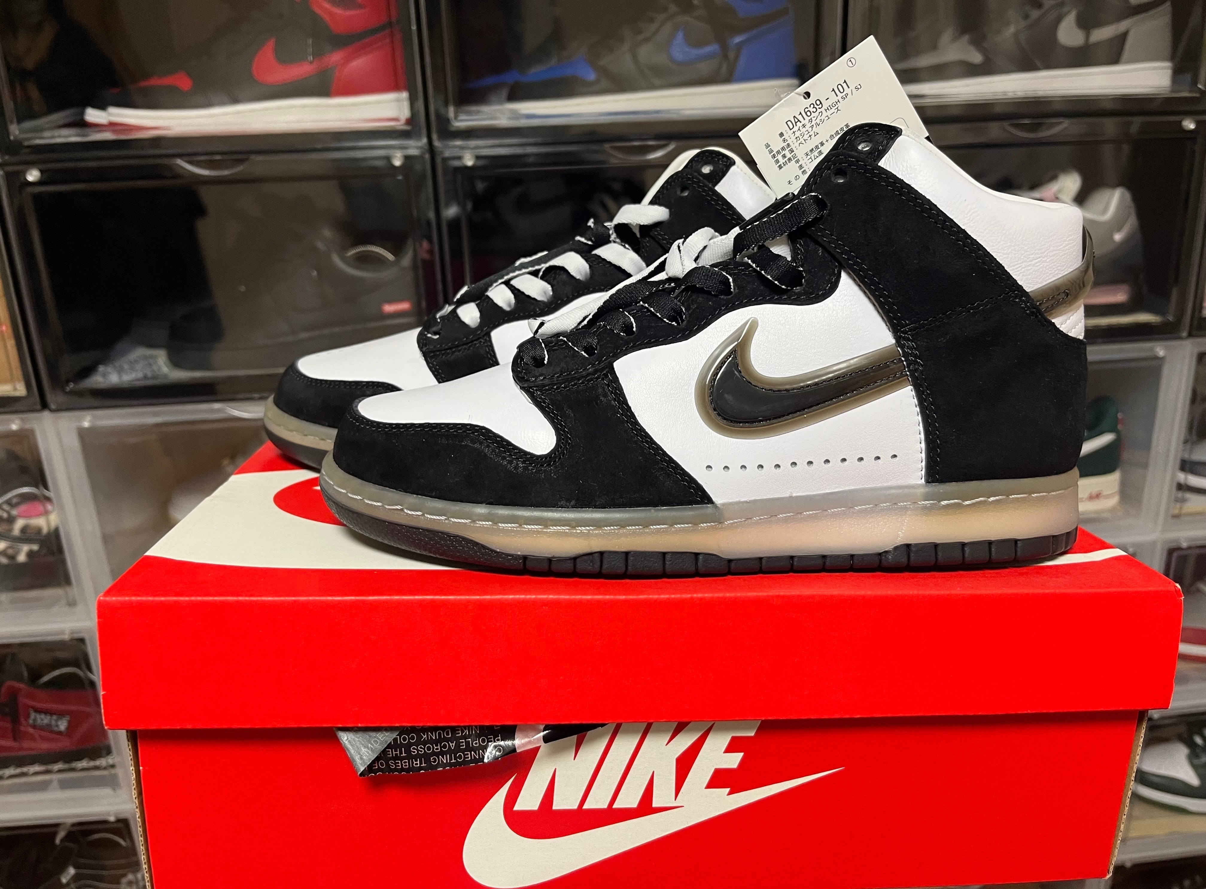 SLAM JAM x NIKE DUNK HIGH "WHITE/CLEAR BLACK"