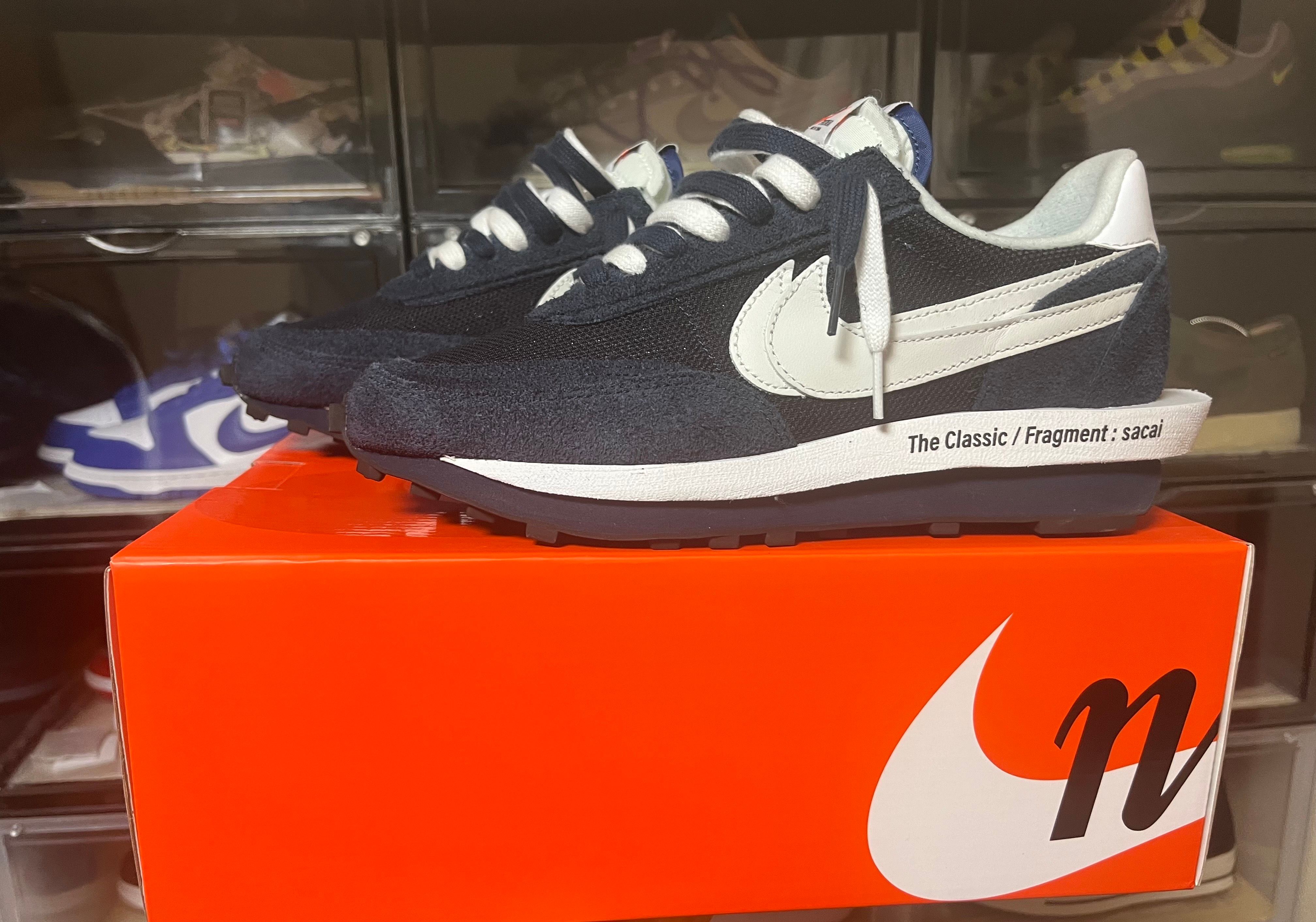 Fragment × sacai × Nike LD Waffle "Blackended Blue"