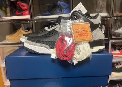 Levi's × Nike Air Jordan 3 Retro SP "Black and White" (LEVI'S Tab)