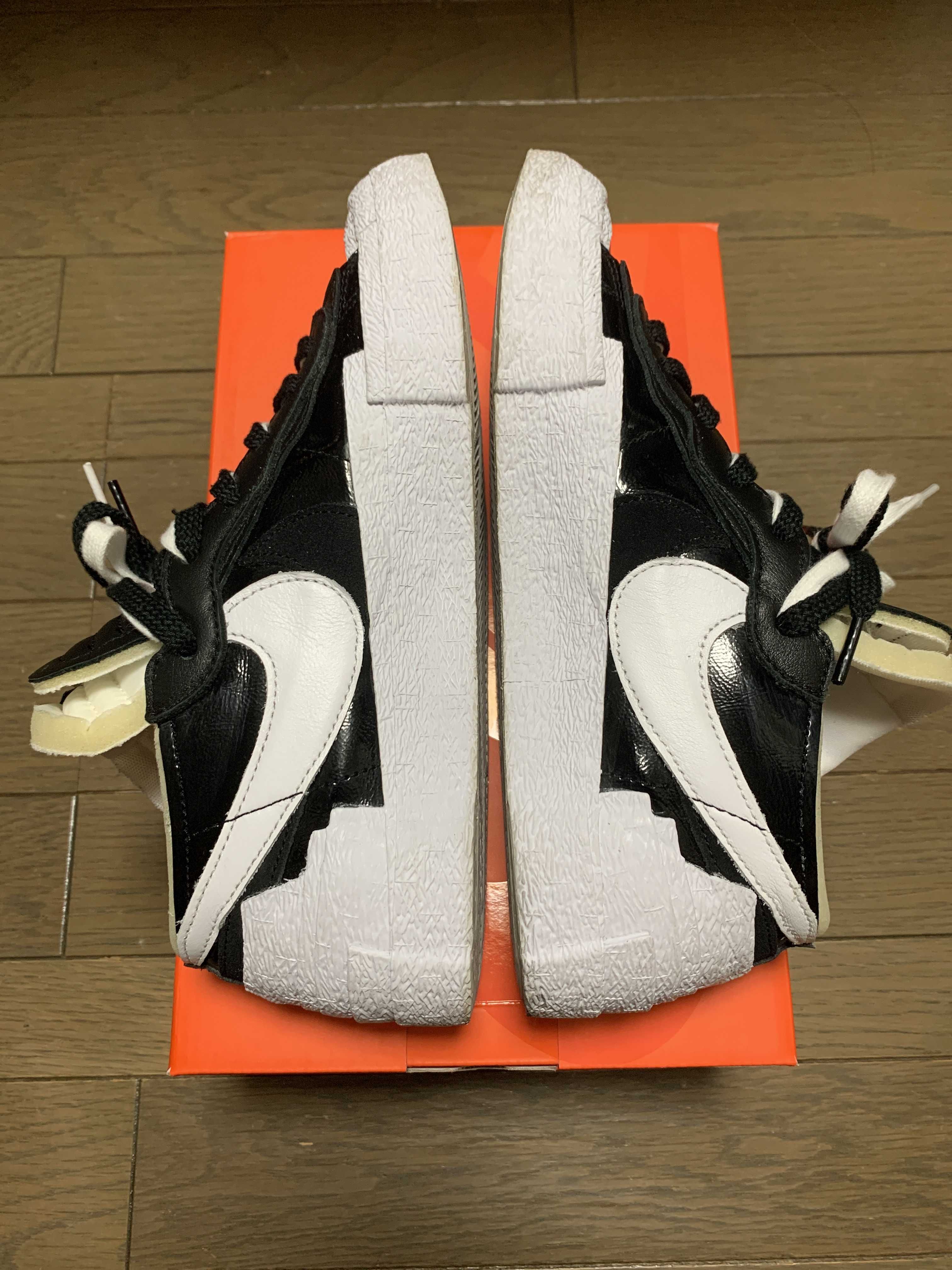 sacai × Nike Blazer Low "Black Patent Leather"