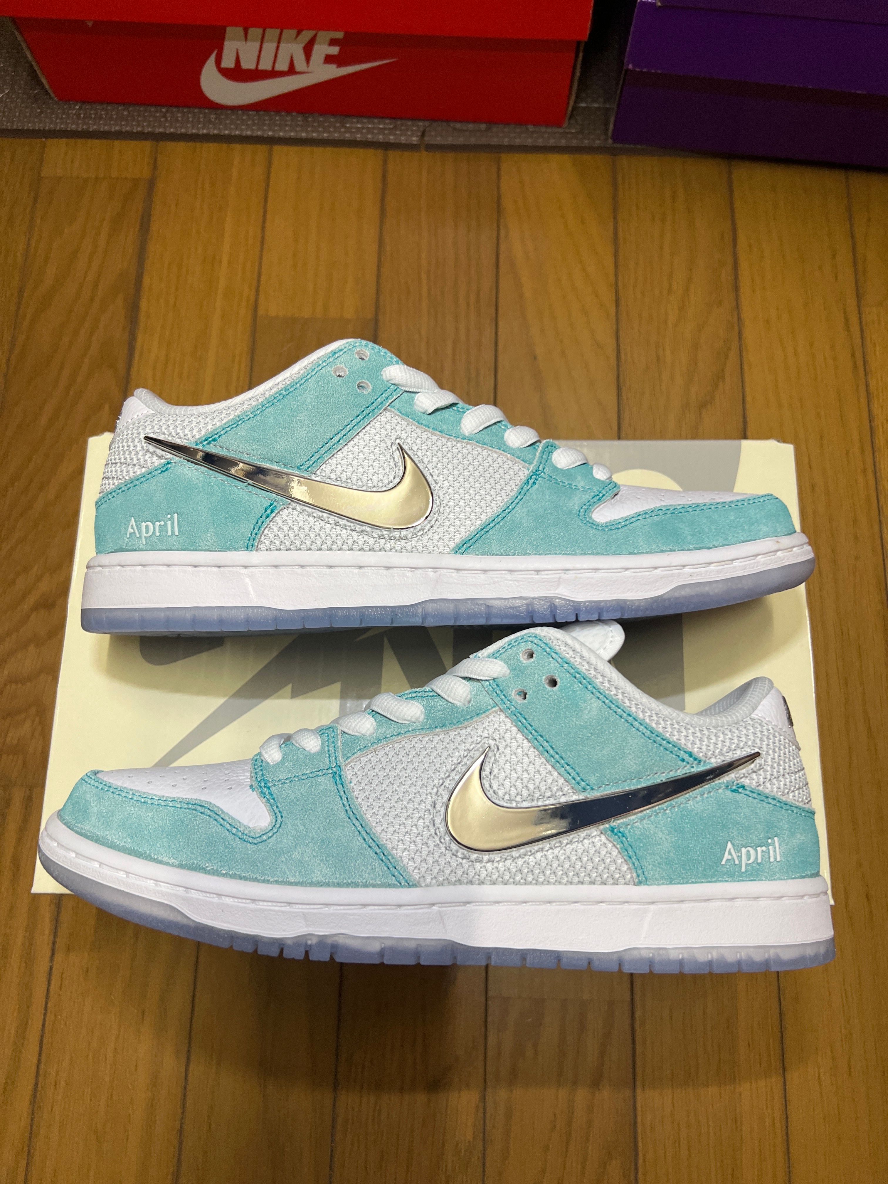 APRIL SKATEBOARDS × Nike SB Dunk Low Pro QS "White and Multi-Color"