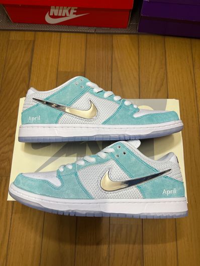 APRIL SKATEBOARDS × Nike SB Dunk Low Pro QS "White and Multi-Color"