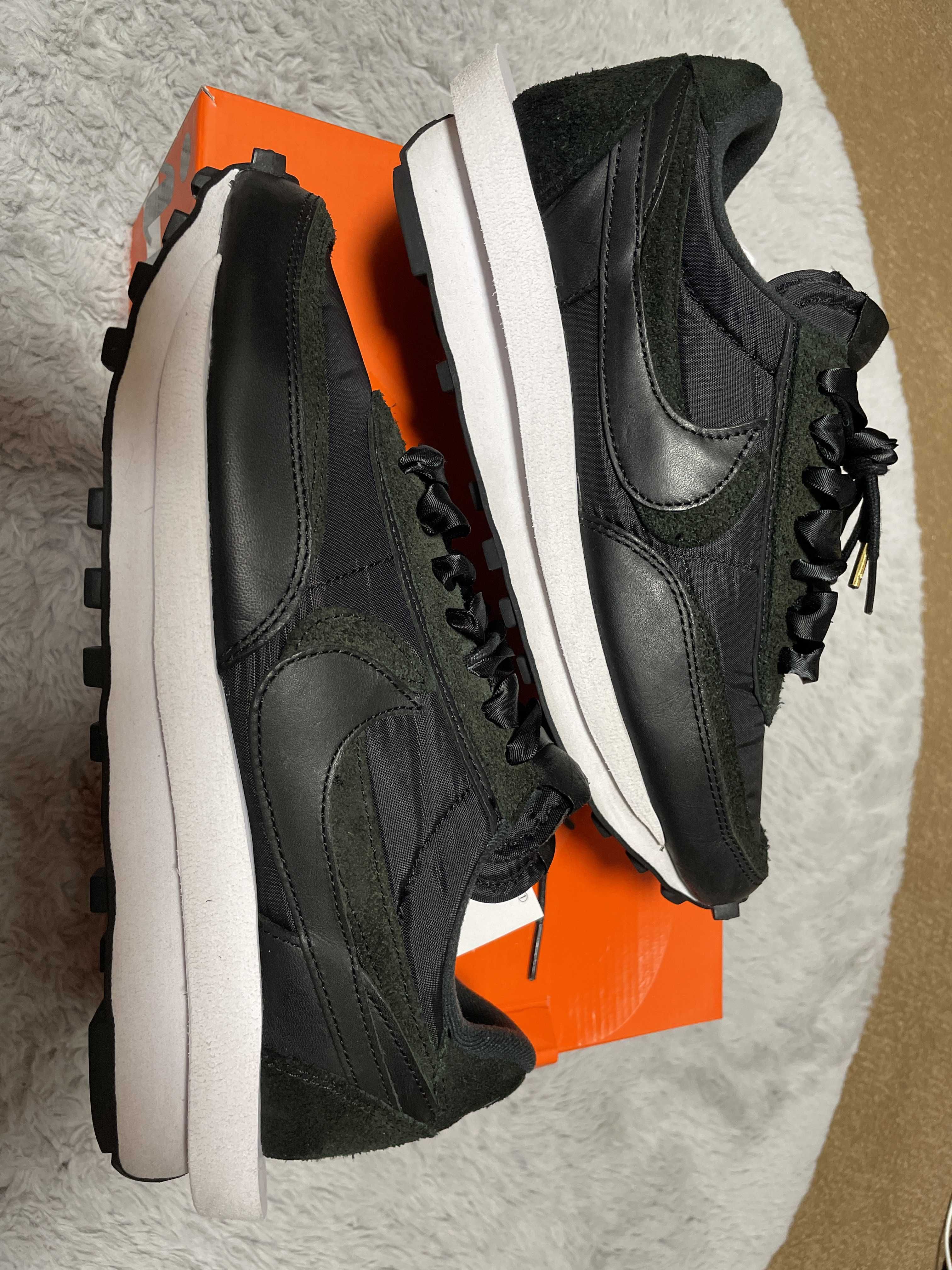 sacai × Nike LDV Waffle "Triple Black"