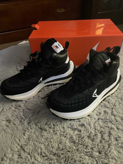 Jean-Paul Gaultier × sacai × Nike Vapor Waffle "Black/Black-White"