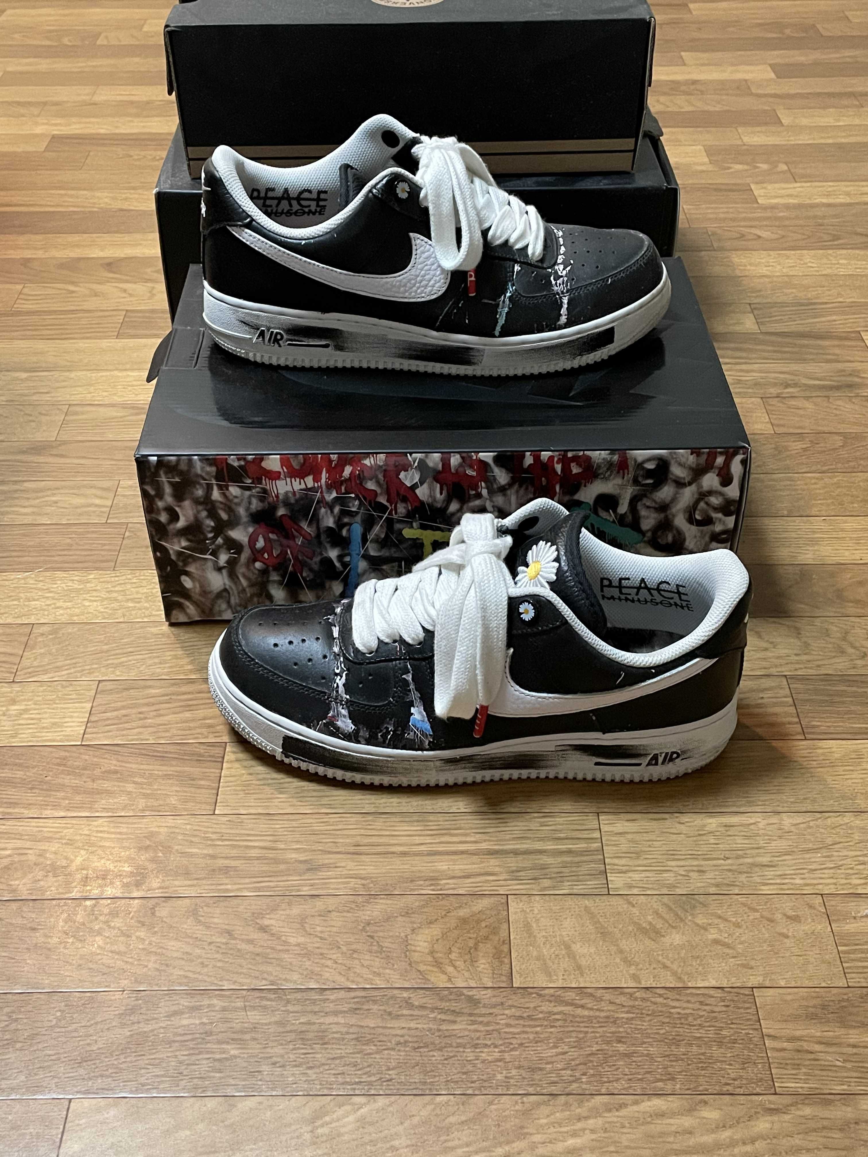 PEACEMINUSONE × Nike Air Force 1 Low Para Noise "Black" / G-DRAGON