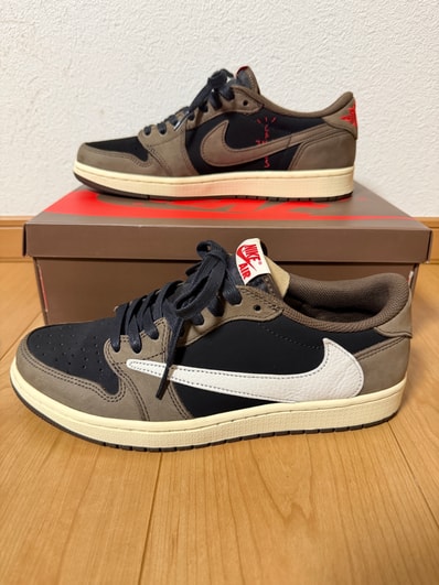 Travis Scott × Nike Air Jordan 1 Low OG SP-T "Black/Dark Mocha"