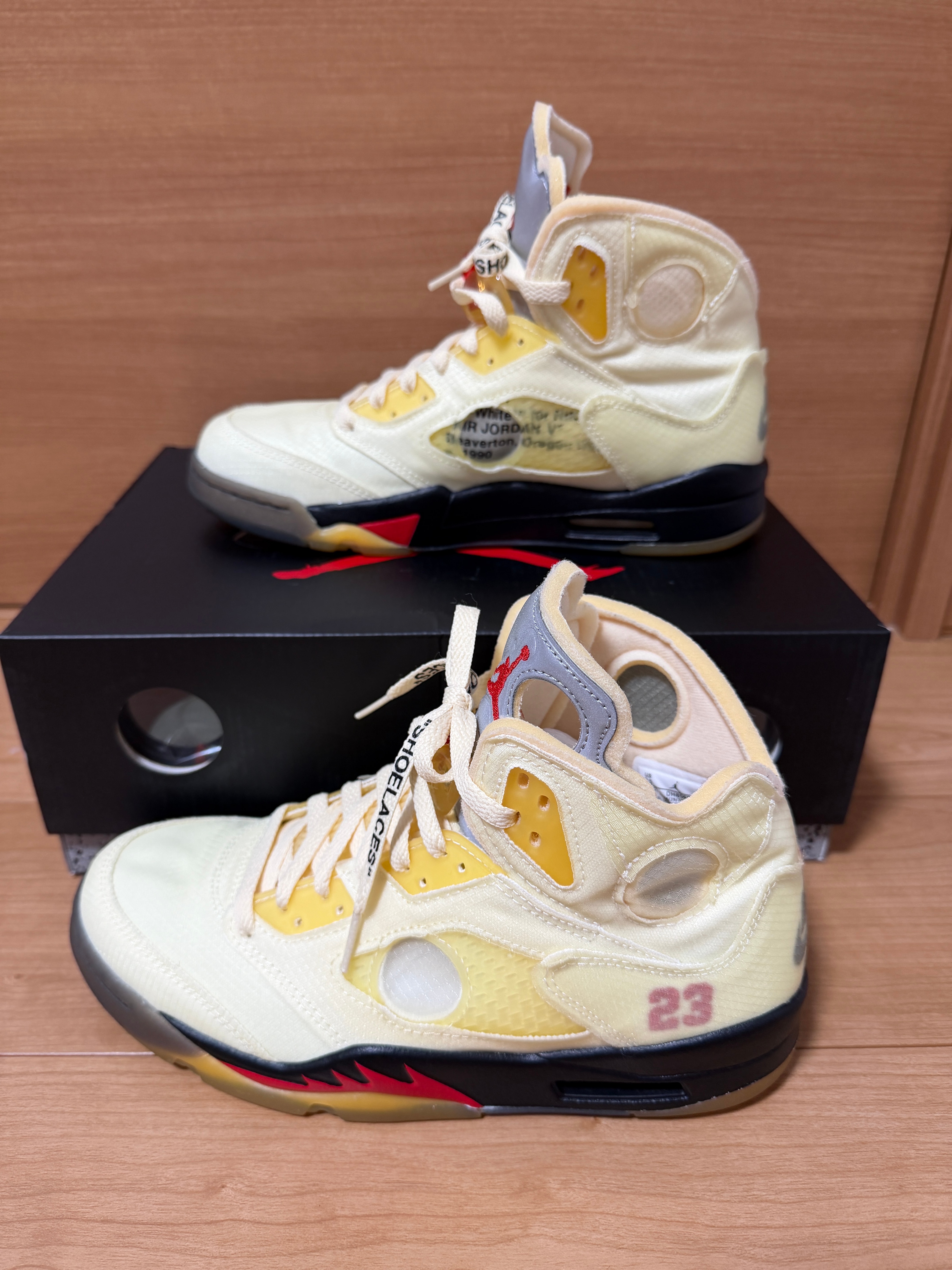 Off-White × Nike Air Jordan 5 "Sail"
