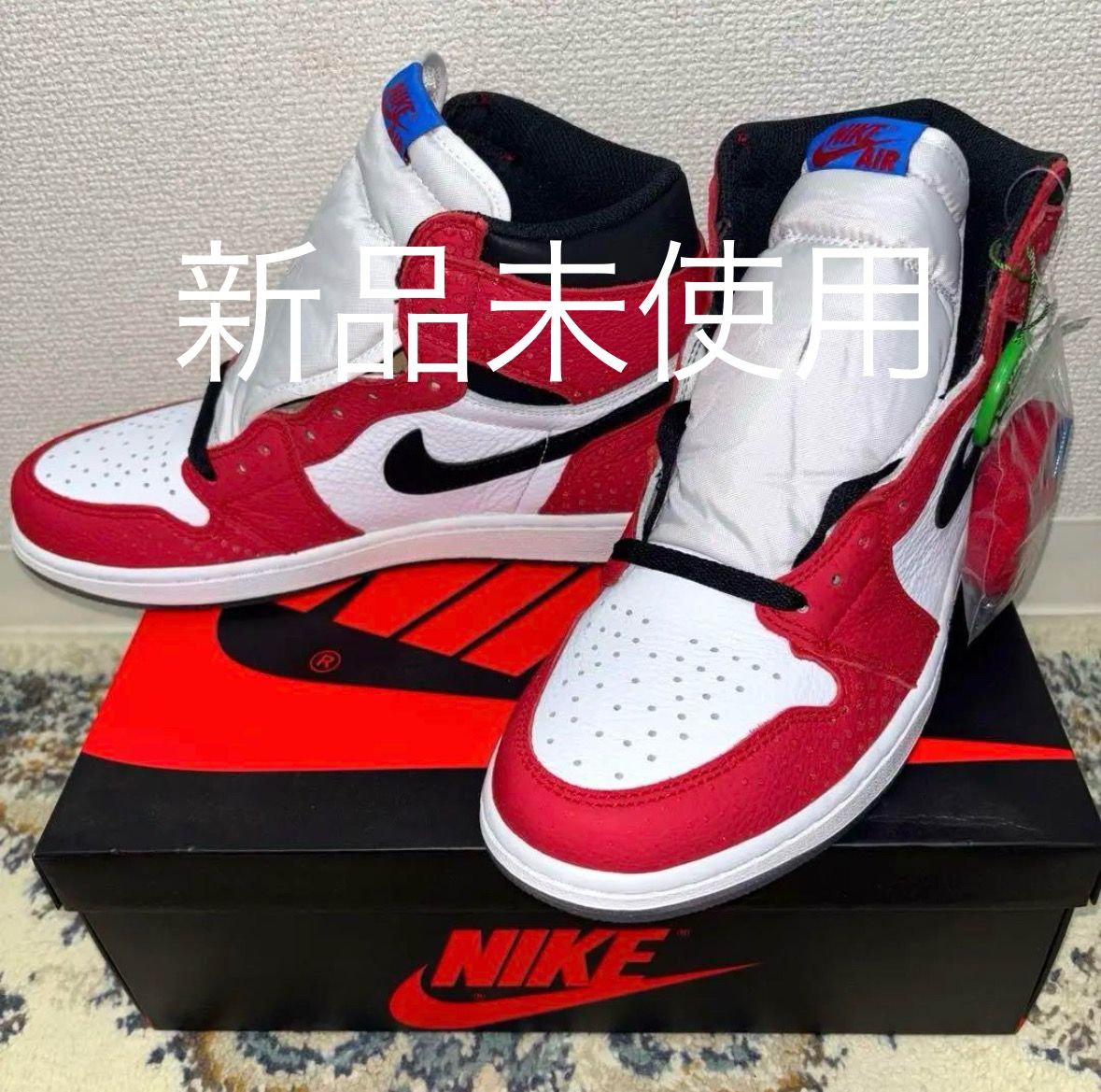 Spiderman × Nike Air Jordan 1 Origin Story "Gym Red/White/Photo Blue/Black"