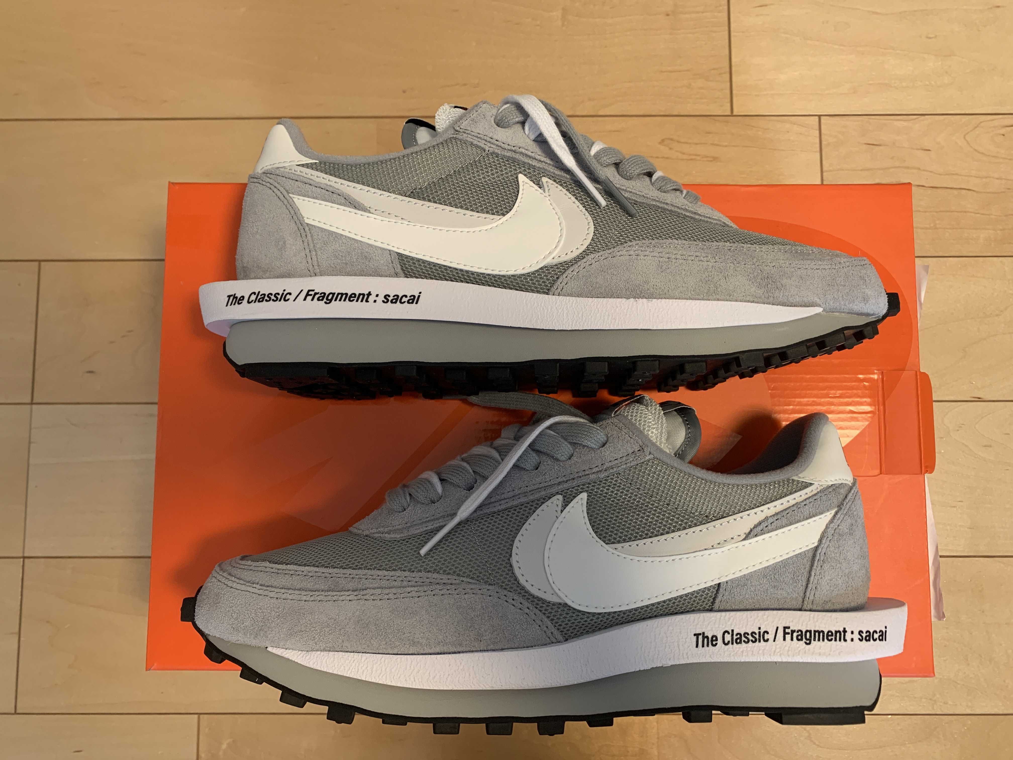 Fragment × sacai × Nike LD Waffle "Light Smoke Grey"
