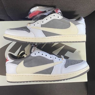 Travis Scott × Nike Air Jordan 1 Low OG SP "Reverse Mocha/Sail and Ridgerock"