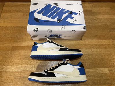 Travis Scott × fragment design × Nike Air Jordan 1 Low OG SP "Military Blue"