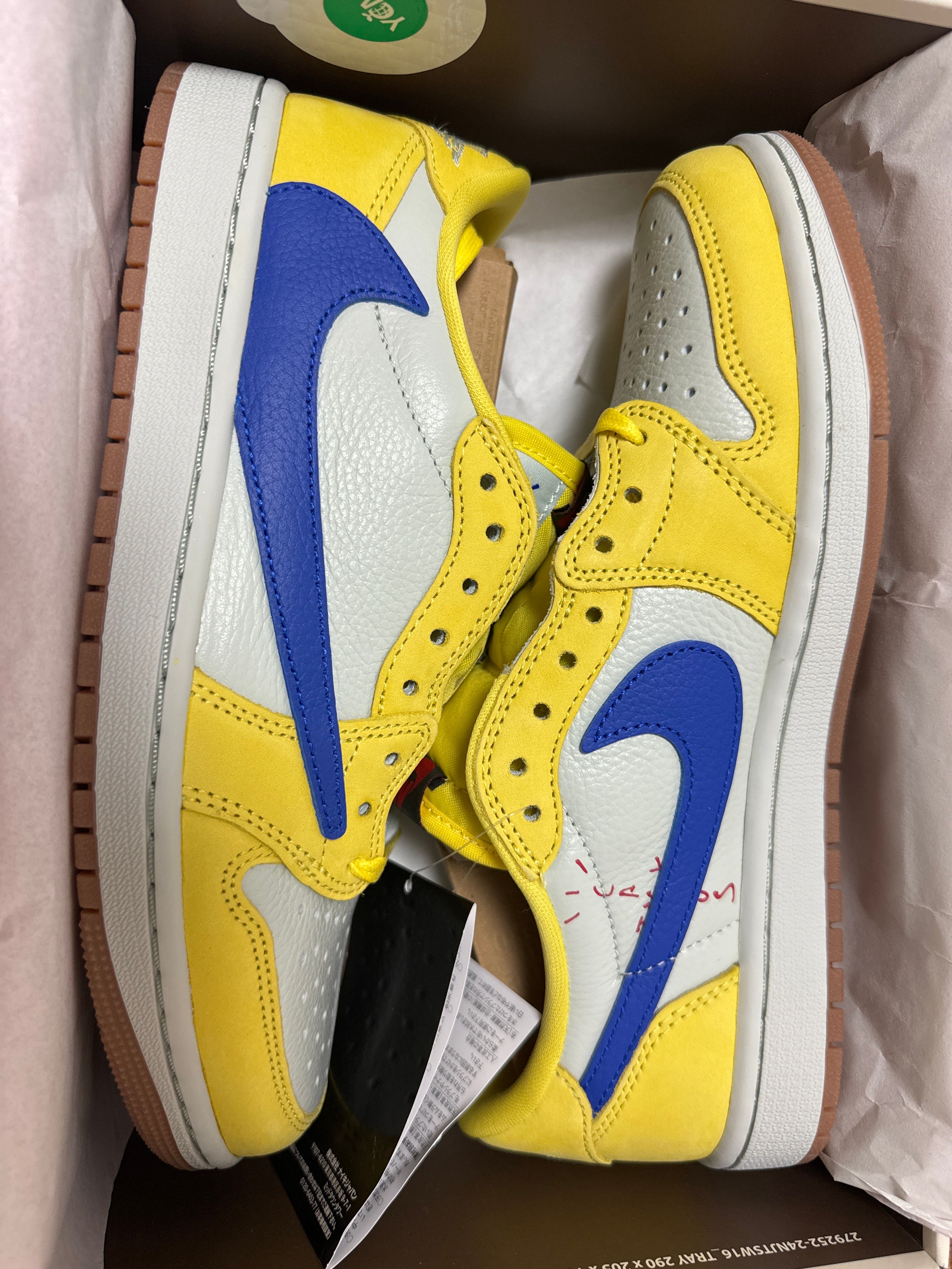 Travis Scott × Nike Women's Air Jordan 1 Retro Low OG "Canary"