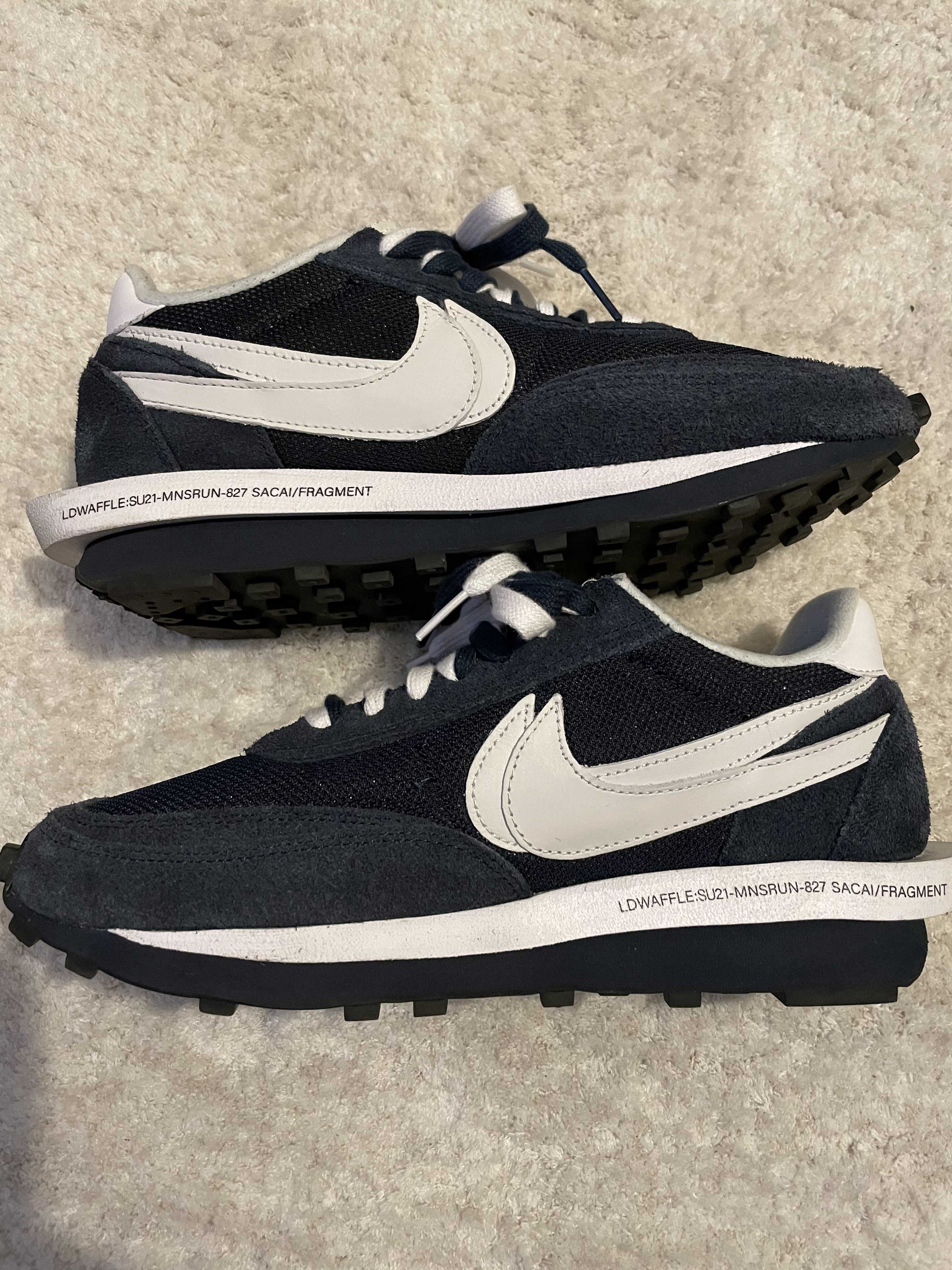 Fragment × sacai × Nike LD Waffle "Blackended Blue"