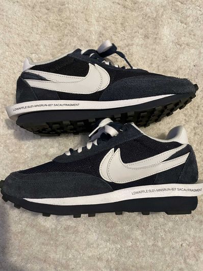 Fragment × sacai × Nike LD Waffle "Blackended Blue"