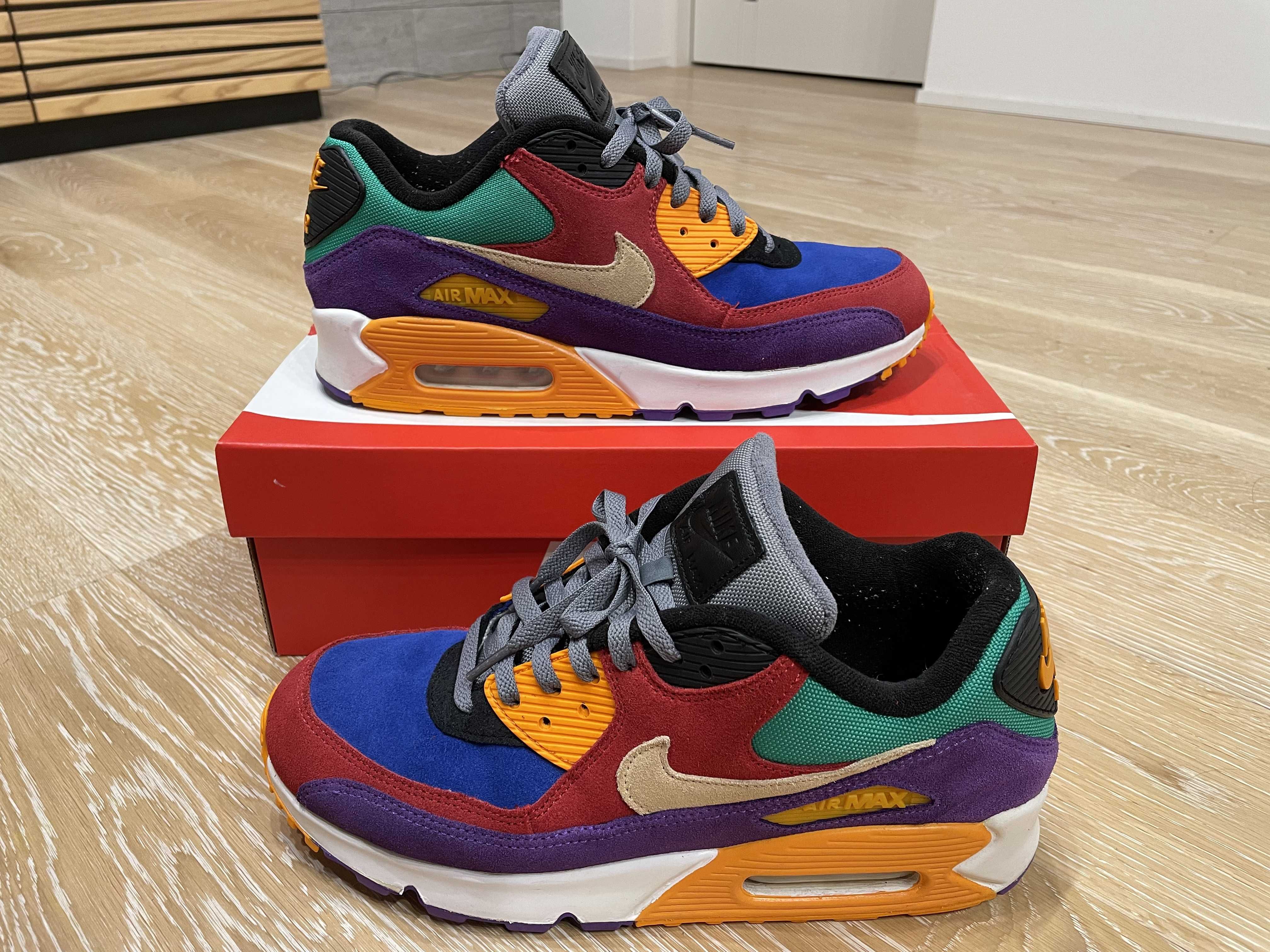 NIKE AIR MAX 90 "VIOTECH UNIVERSITYRED/PALE VANILLA/HYPER GRAPE"