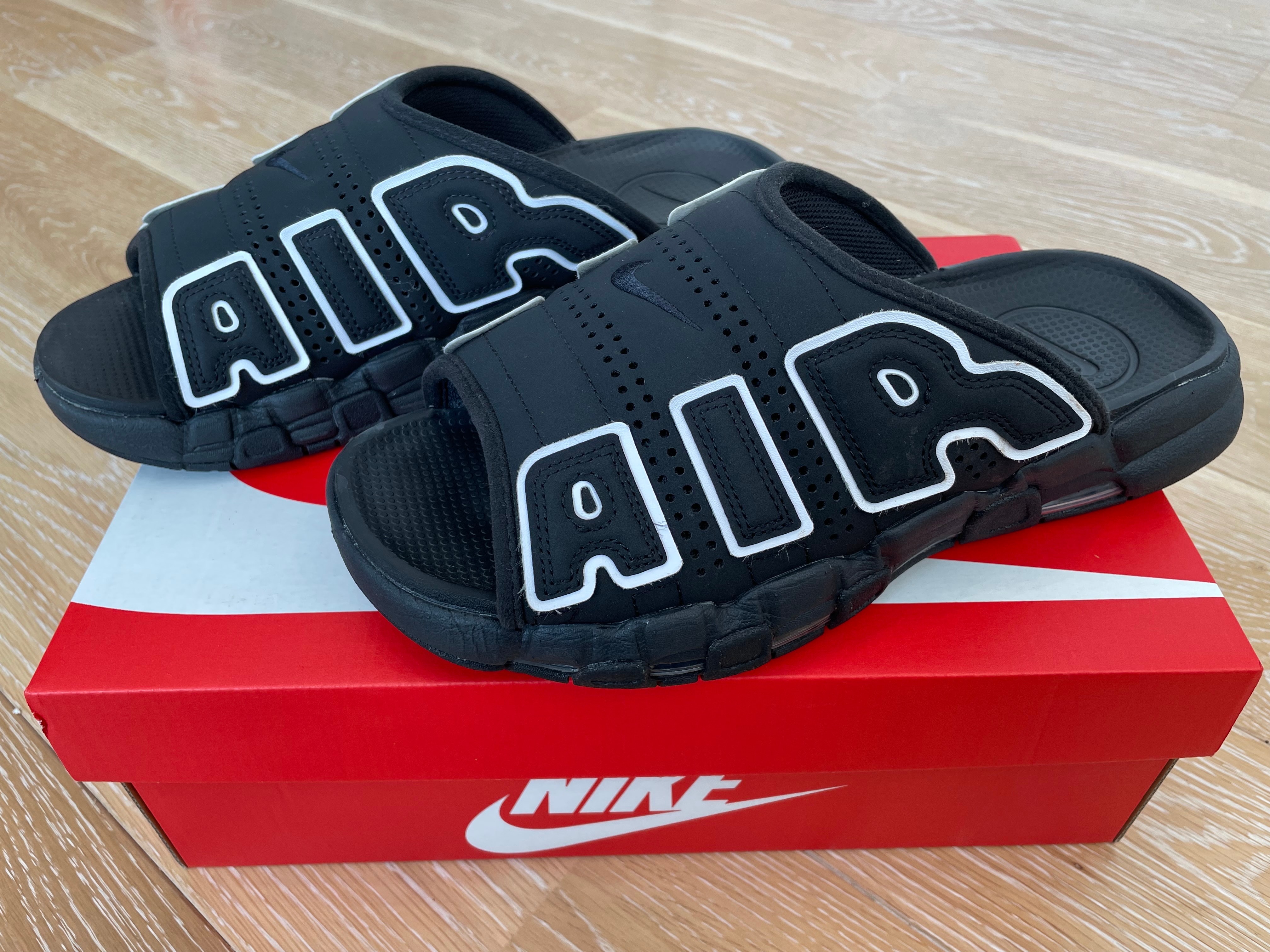 Nike Air More Uptempo Slide "Black" (DV2132-001/DV2137-001)