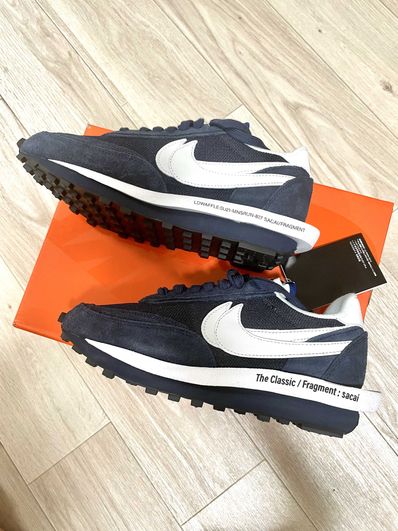 Fragment × sacai × Nike LD Waffle "Blackended Blue"