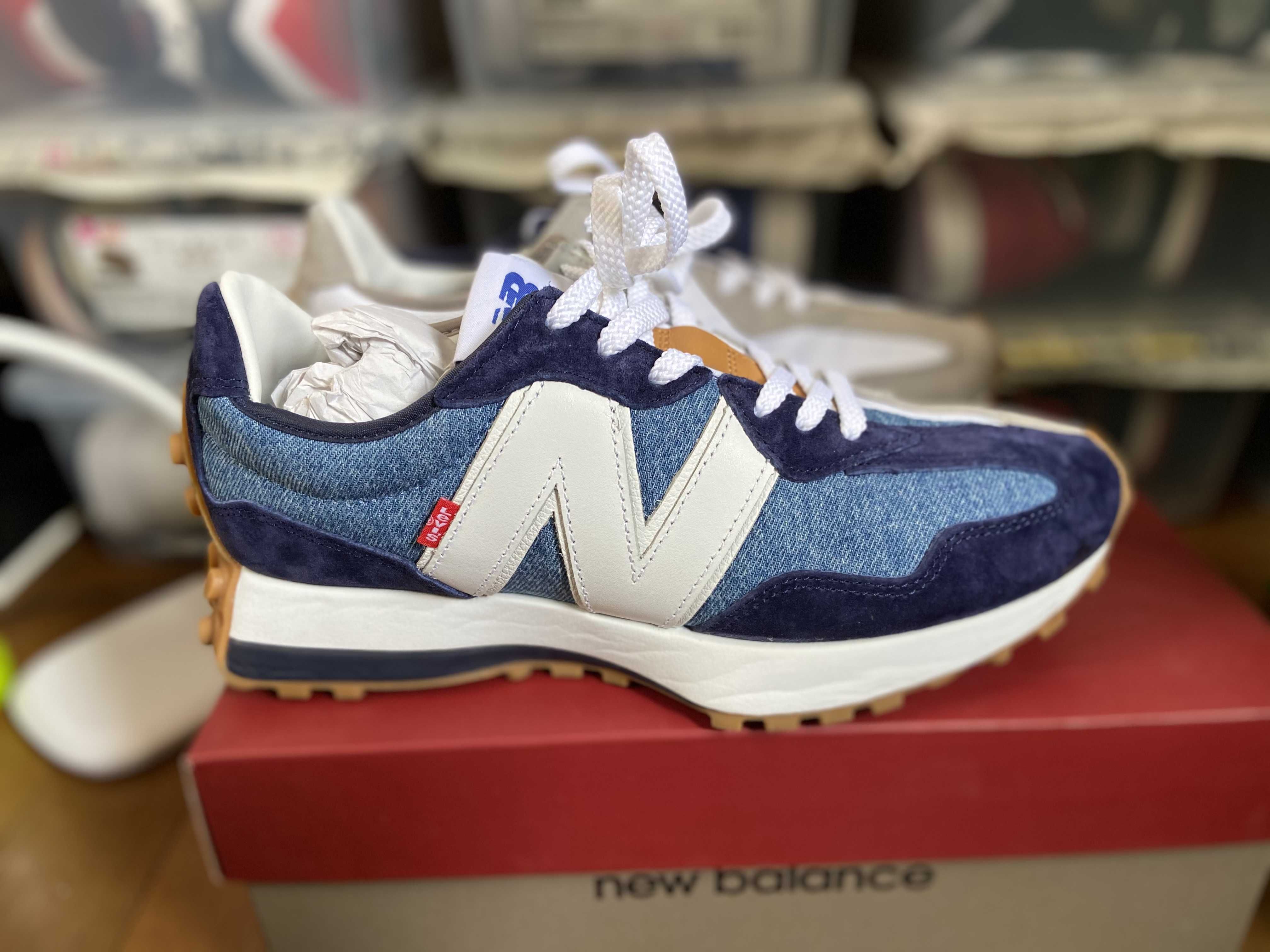Levi's × New Balance 327 "Navy/White"