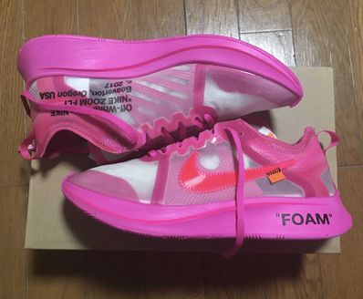 Off-White × Nike Zoom Fly "Pink"