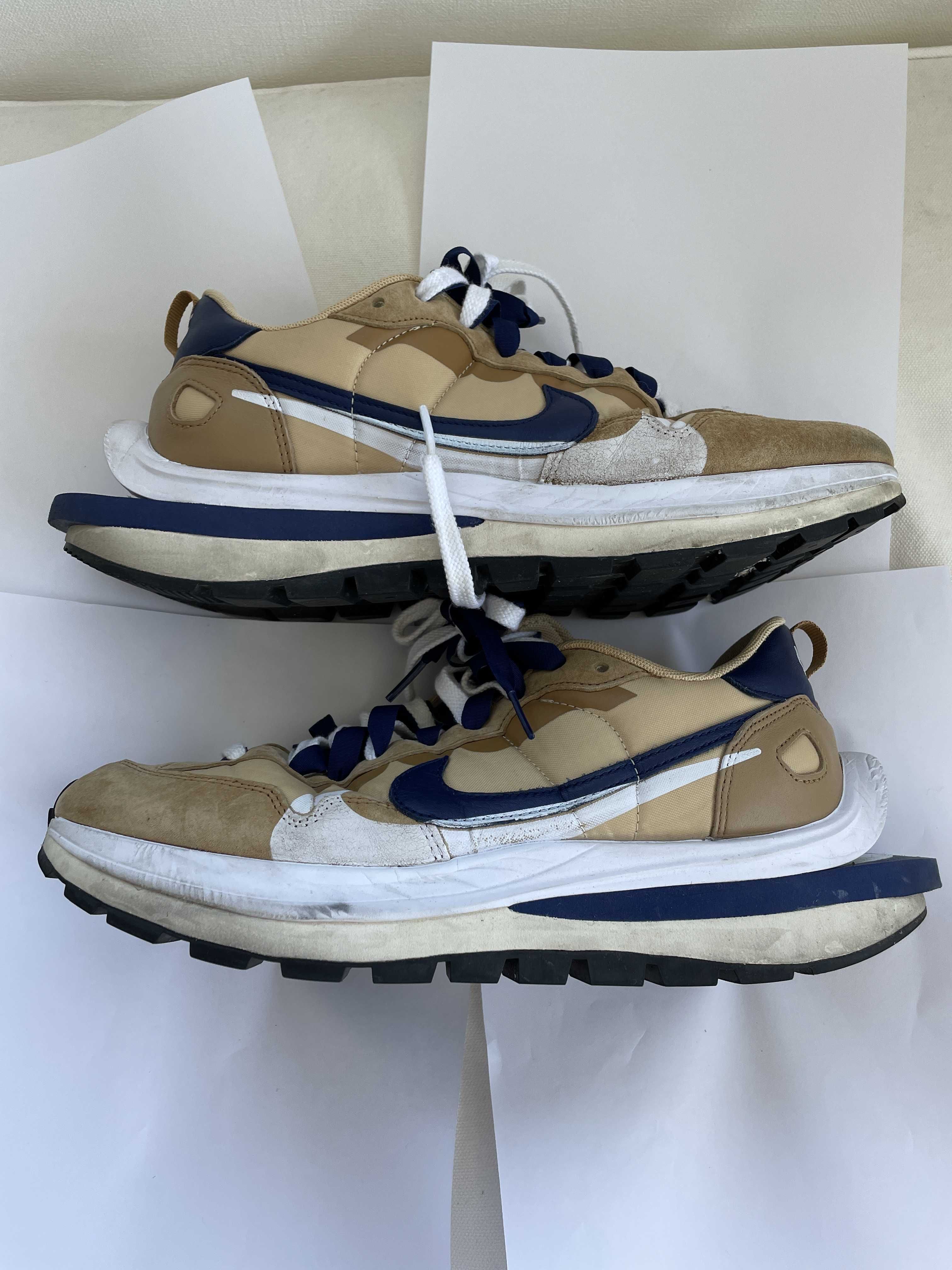 Sacai × Nike Vapor Waffle "Sesame And Blue Void"