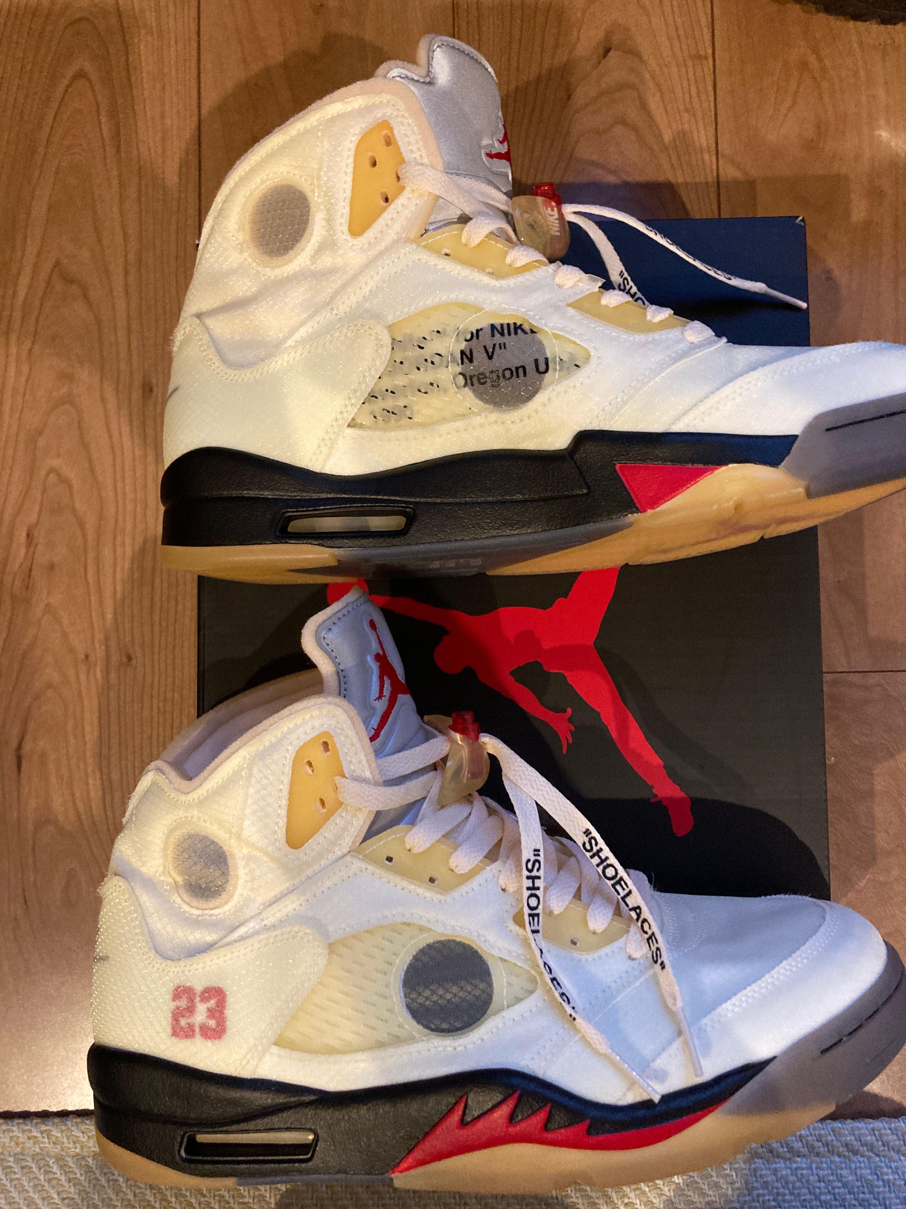 Off-White × Nike Air Jordan 5 "Sail"