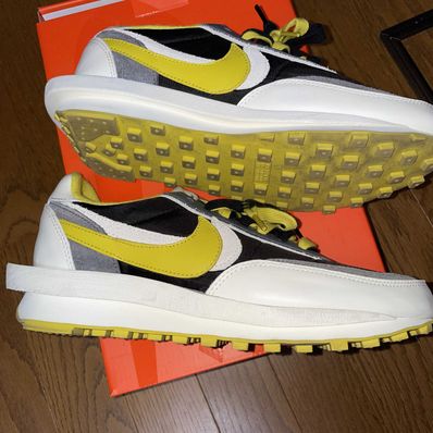 UNDERCOVER × sacai × Nike LD Waffle "Black/Sail-Dark Grey-Bright Citron"