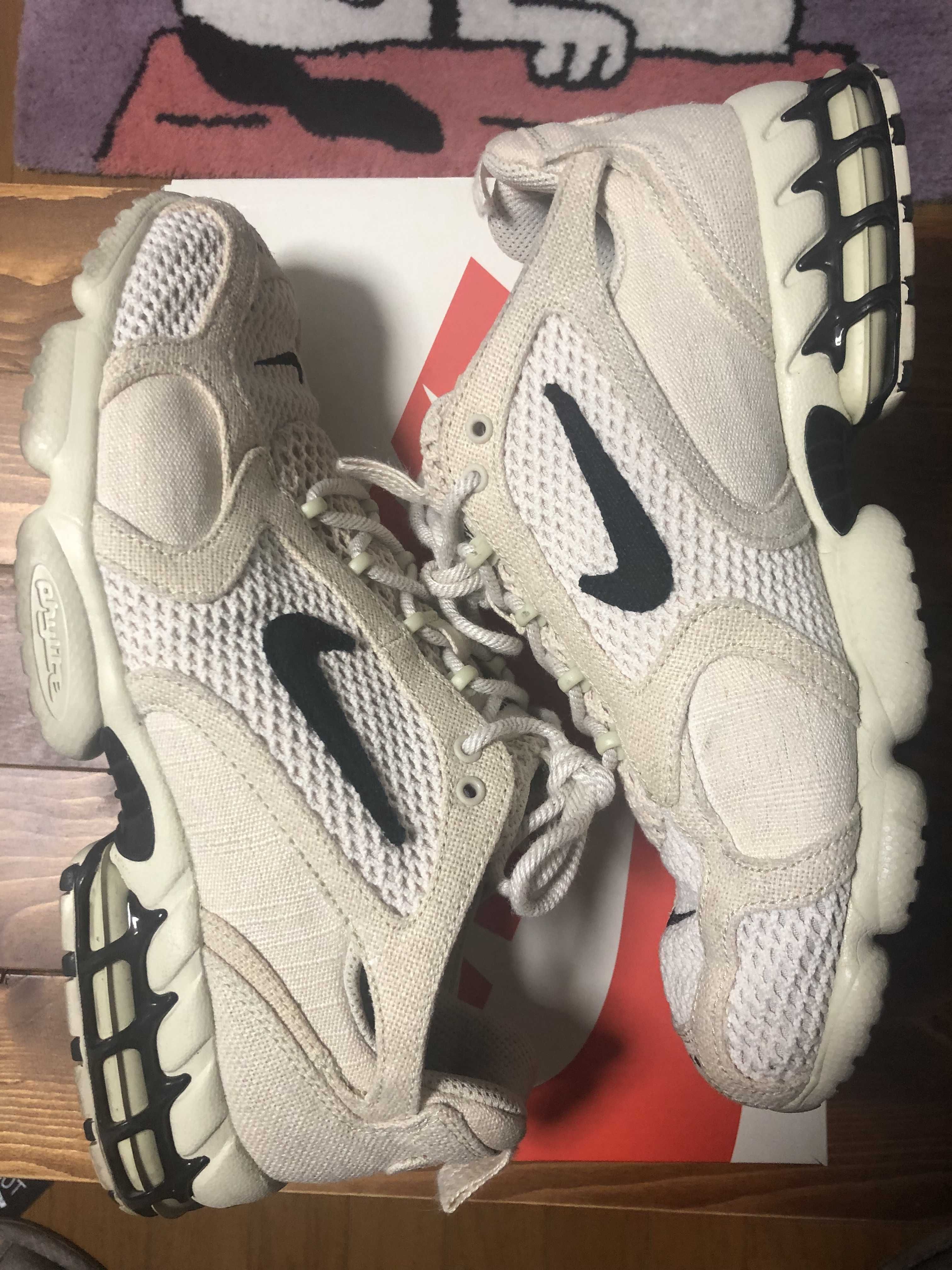 Stussy × Nike Air Zoom Spiridon CG 2 "Fossil/Black"