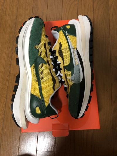 sacai × Nike Vapor Waffle "Tour Yellow/Stadium Green-Sail"