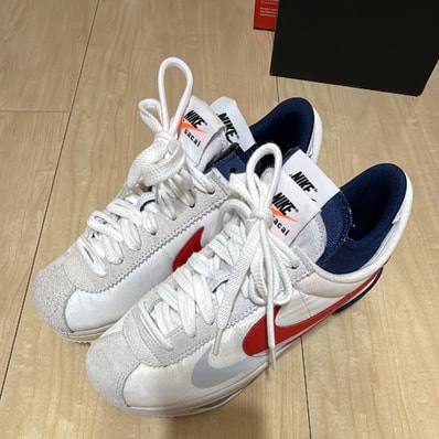 sacai × Nike Zoom Cortez "White and University Red"
