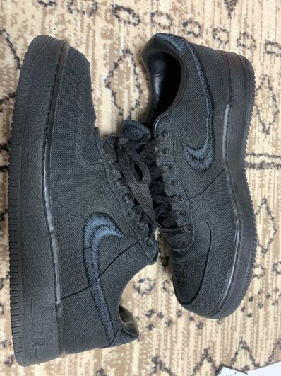 Stussy × Nike Air Force 1 Low "Triple Black"