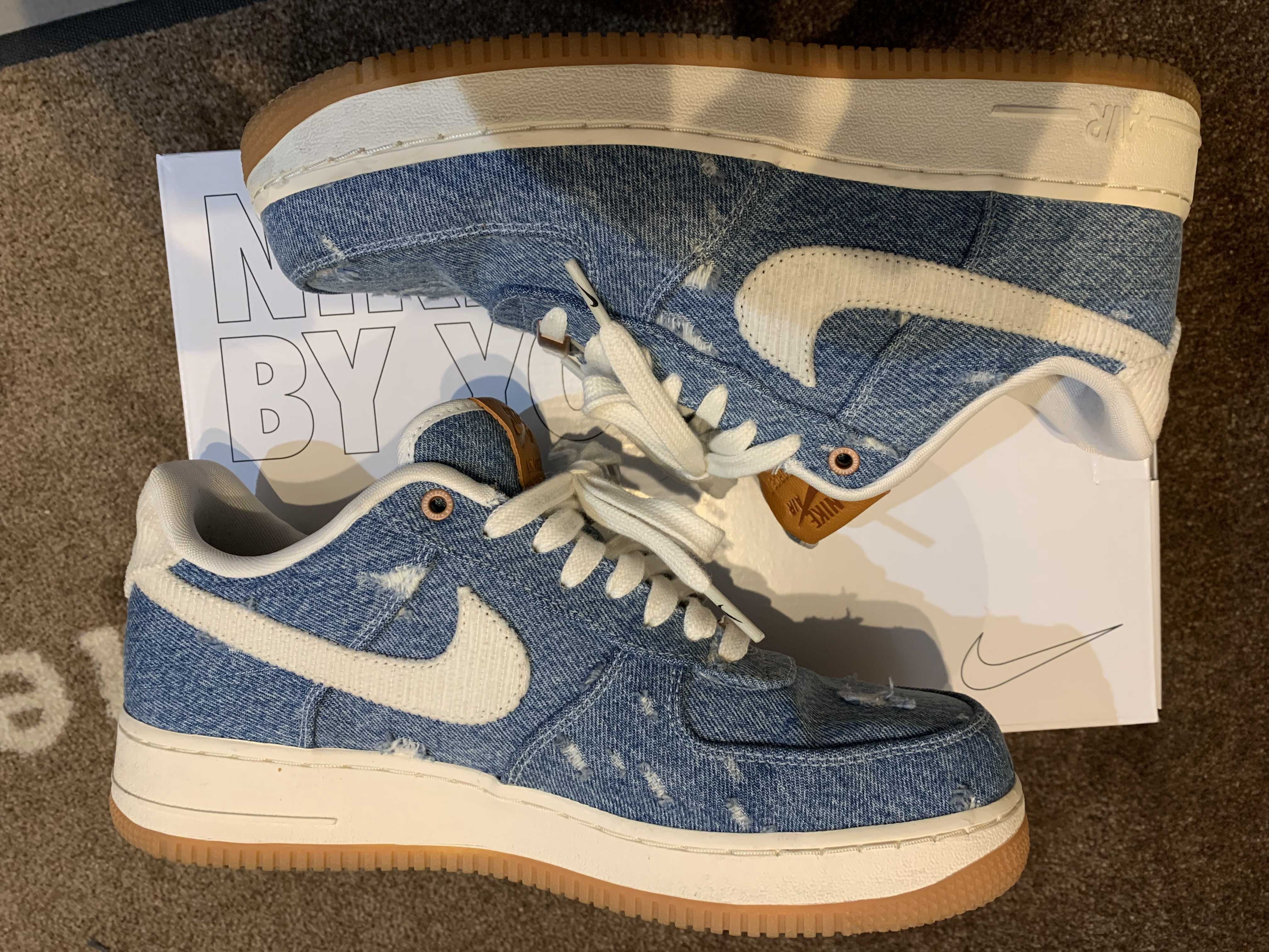 Levi’s®︎ × Nike Air Force 1 Low "White/Denim" (Nike By You)