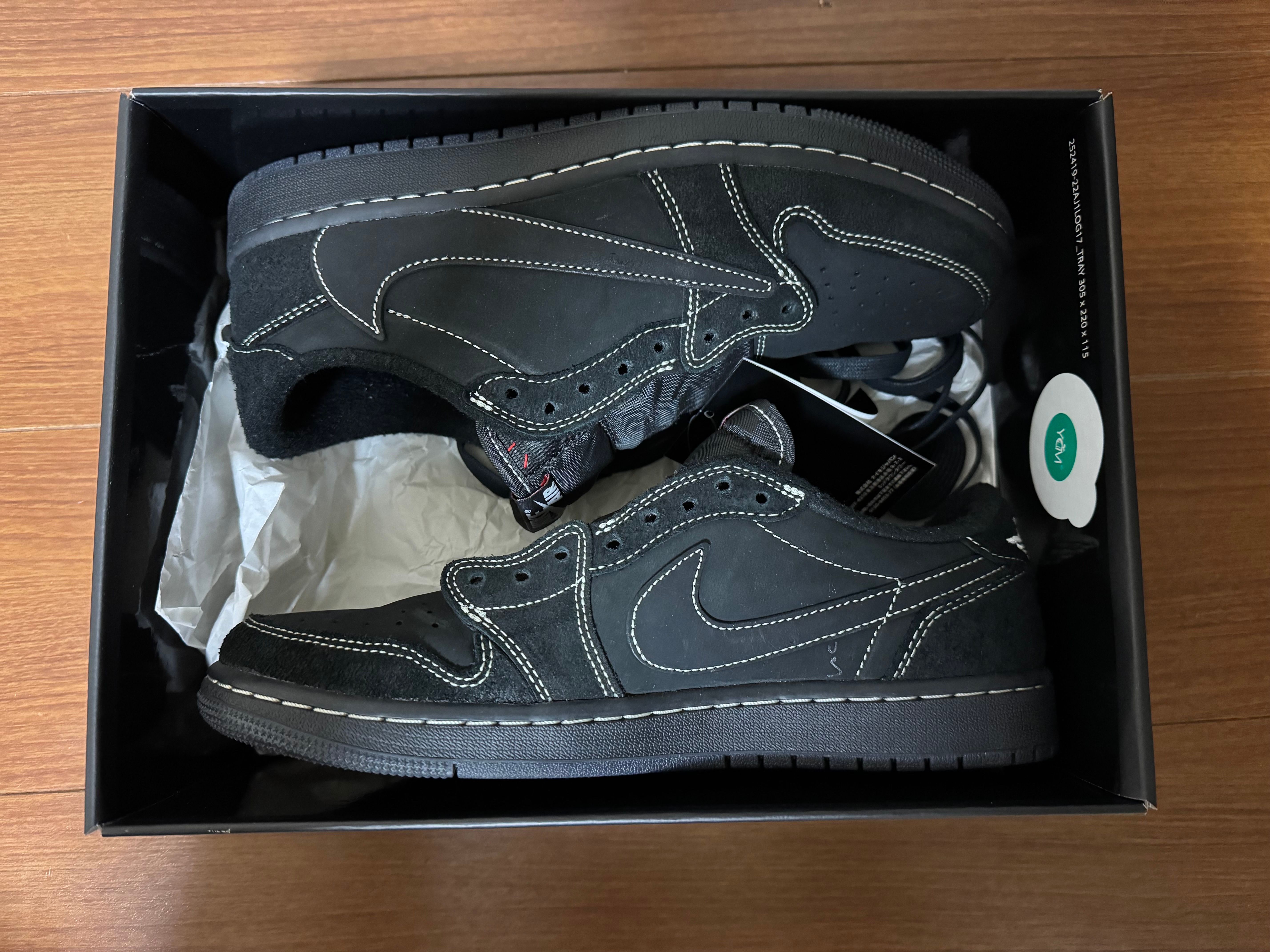 Travis Scott × Nike Air Jordan 1 Low OG SP "Black Phantom"
